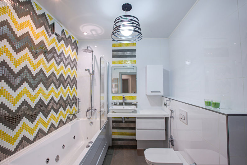 Дизайн маленькой ванной комнаты в современном стиле