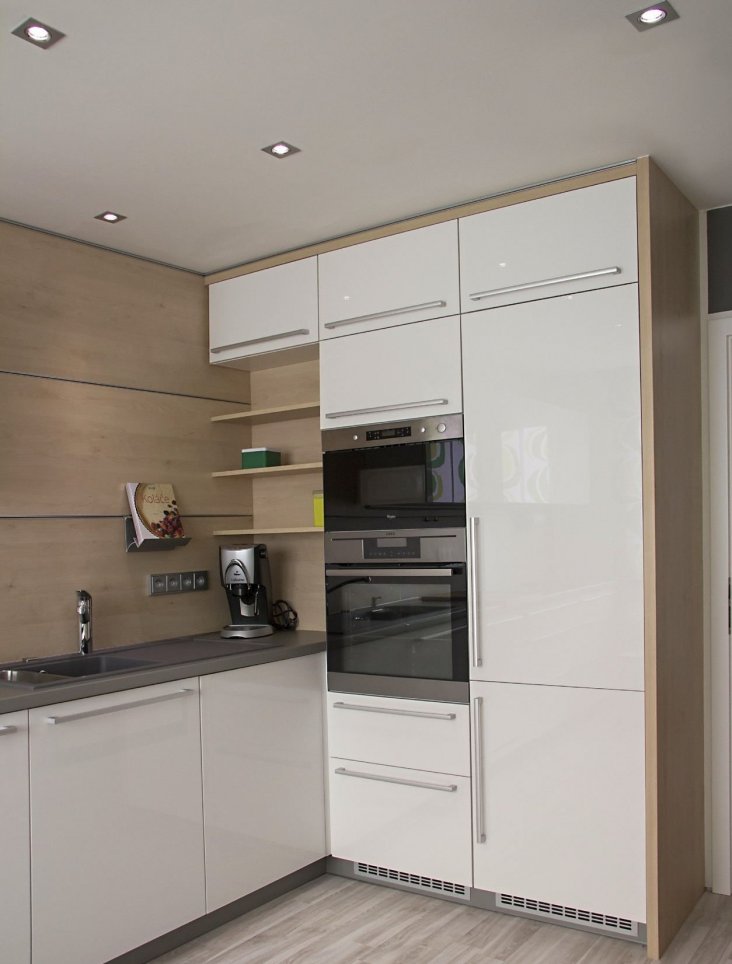 Встроенный Холодильник На Кухне Дизайн