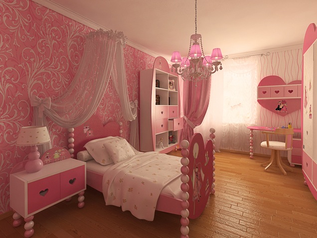 дизайн детской комнаты для девочек
