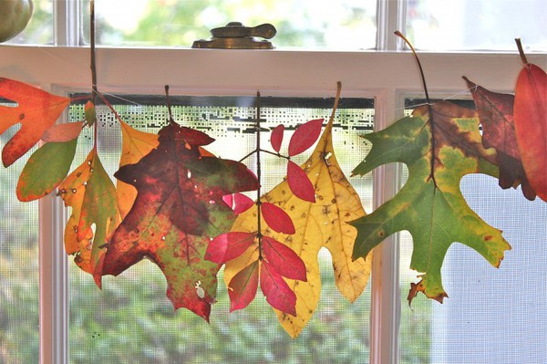 Осенние листья в интерьере: как можно использовать?