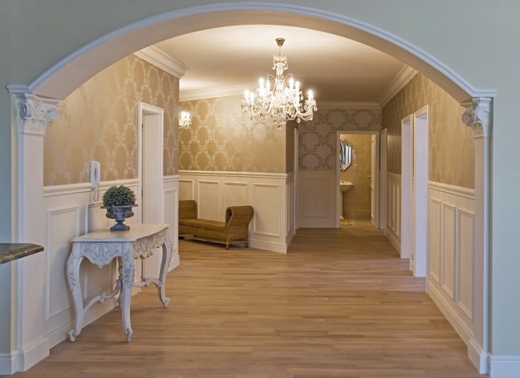 Фото арки в гостиную – оформление прихожей декоративными арками, варианты декора дверных проходов в интерьере
