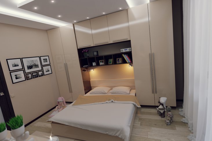 Дизайн спальни 10 кв м в современном
