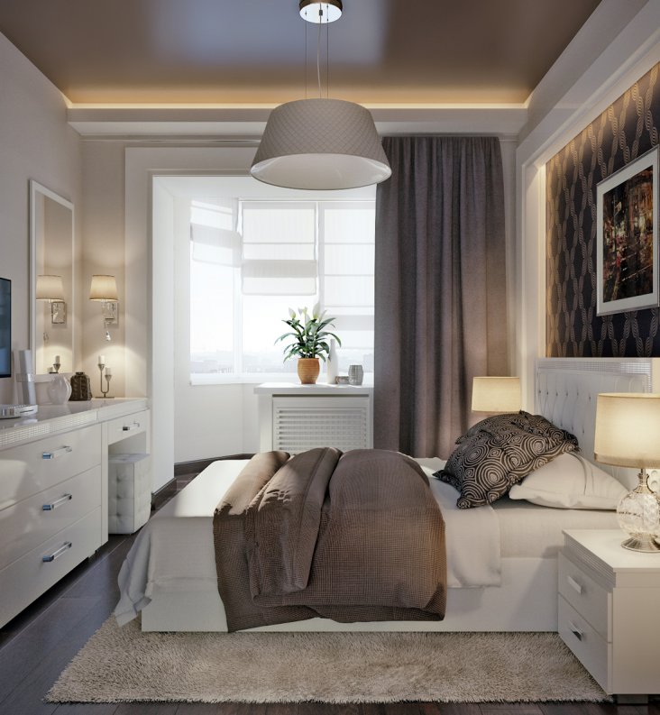 Маленькая спальня 12 кв.м в современном стиле: как обустроить и сделать ее более уютной?