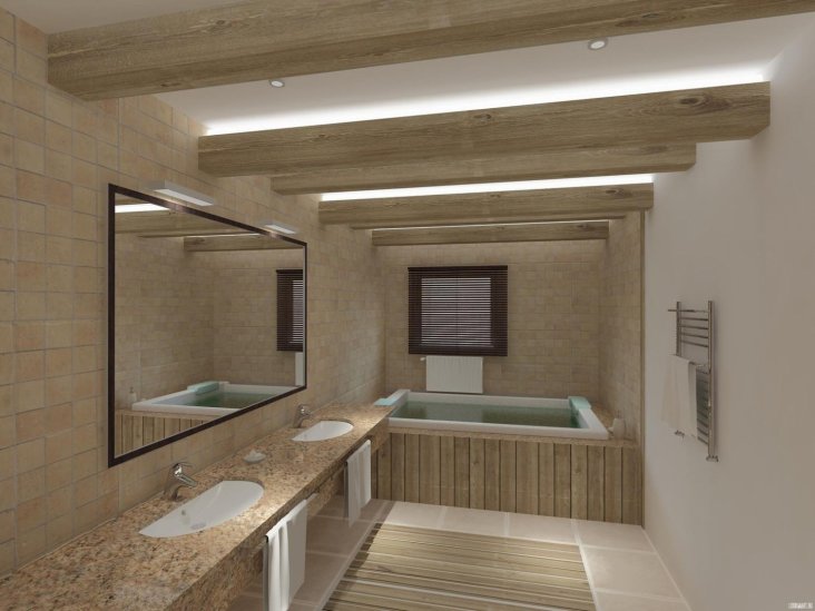 Дизайн ванной комнаты в квартире в современном стиле (79 фото)